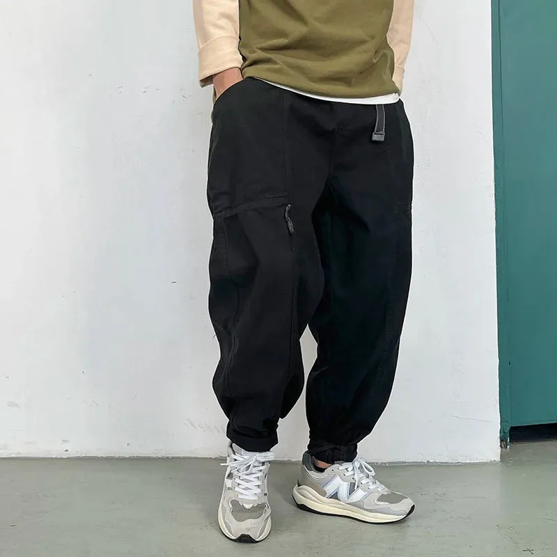 Japanese Streetwear High Quality Cargo Pants - Casual Tactical Baggy Pants