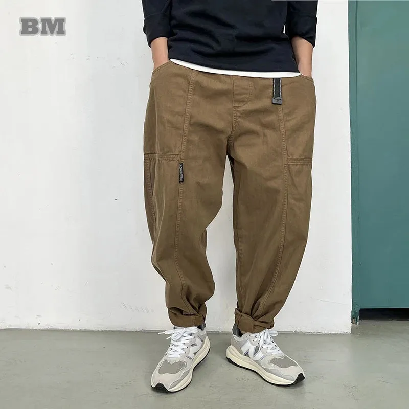 Japanese Streetwear High Quality Cargo Pants - Casual Tactical Baggy Pants