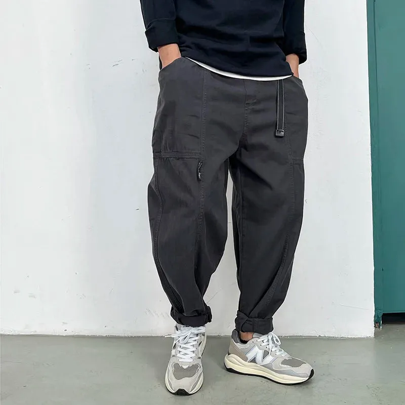 Japanese Streetwear High Quality Cargo Pants - Casual Tactical Baggy Pants