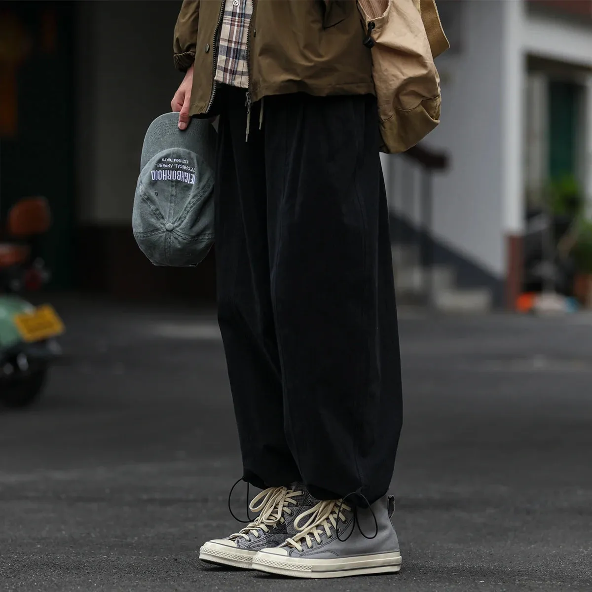 Japanese Streetwear Straight Cargo Pants - Casual Trousers