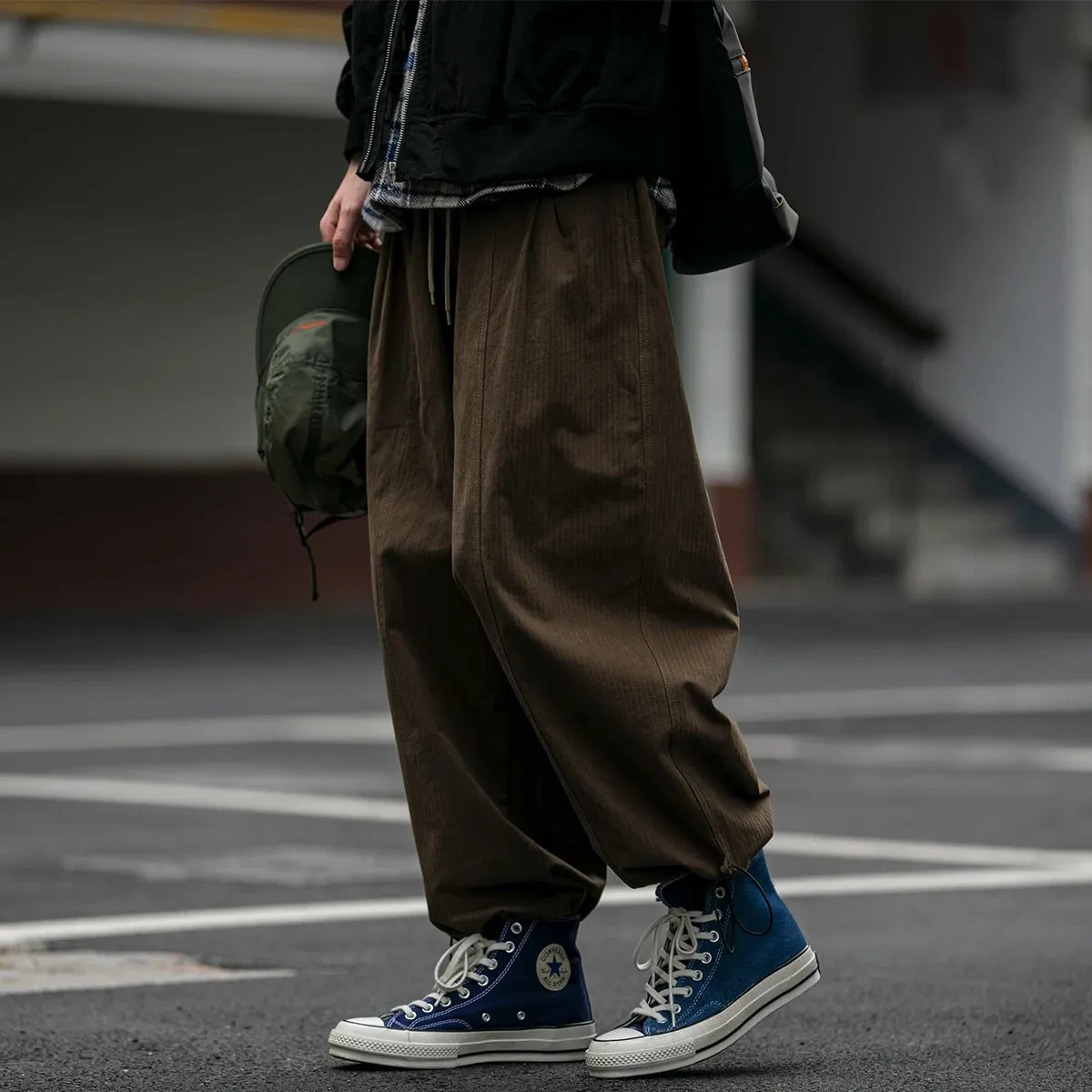 Japanese Streetwear Straight Cargo Pants - Casual Trousers