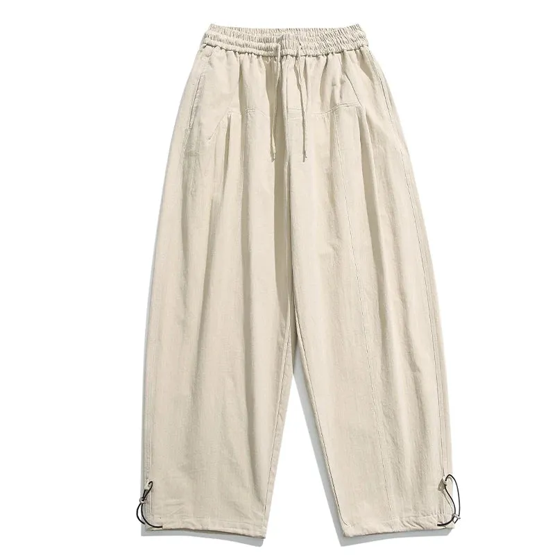 Japanese Streetwear Straight Cargo Pants - Casual Trousers