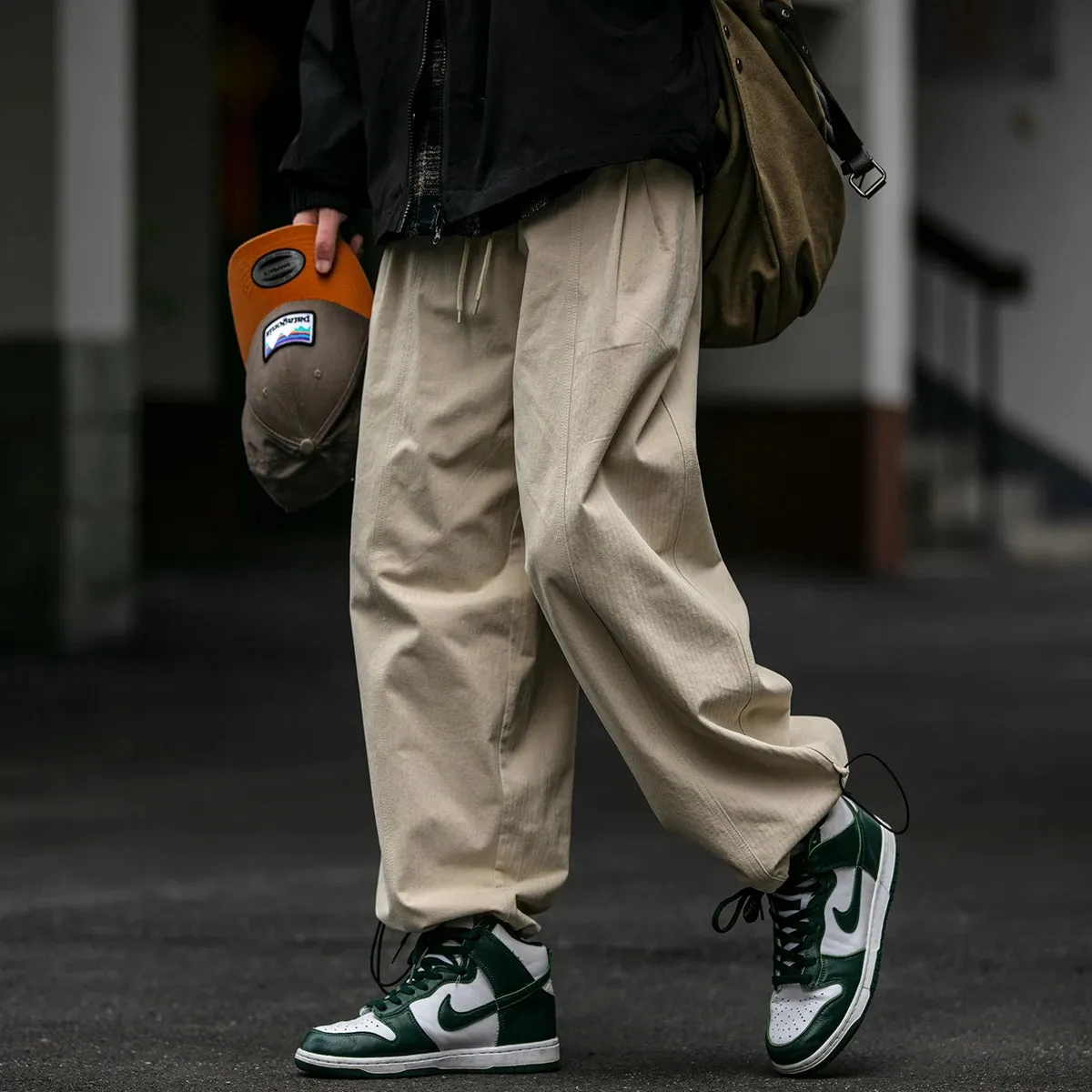 Japanese Streetwear Straight Cargo Pants - Casual Trousers