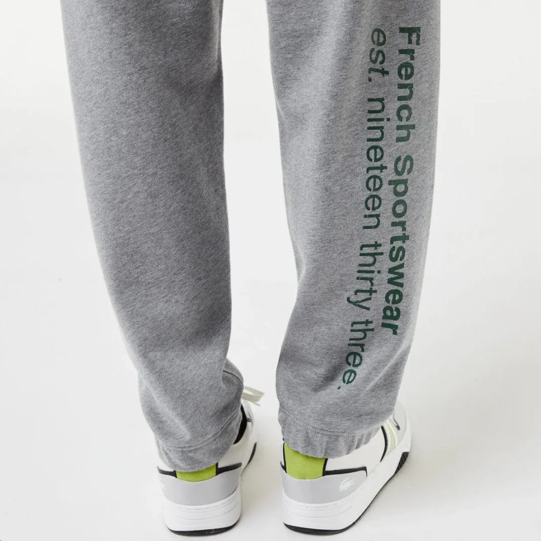 Lacoste Print Trackpants (Grey Chine) XH0103-51