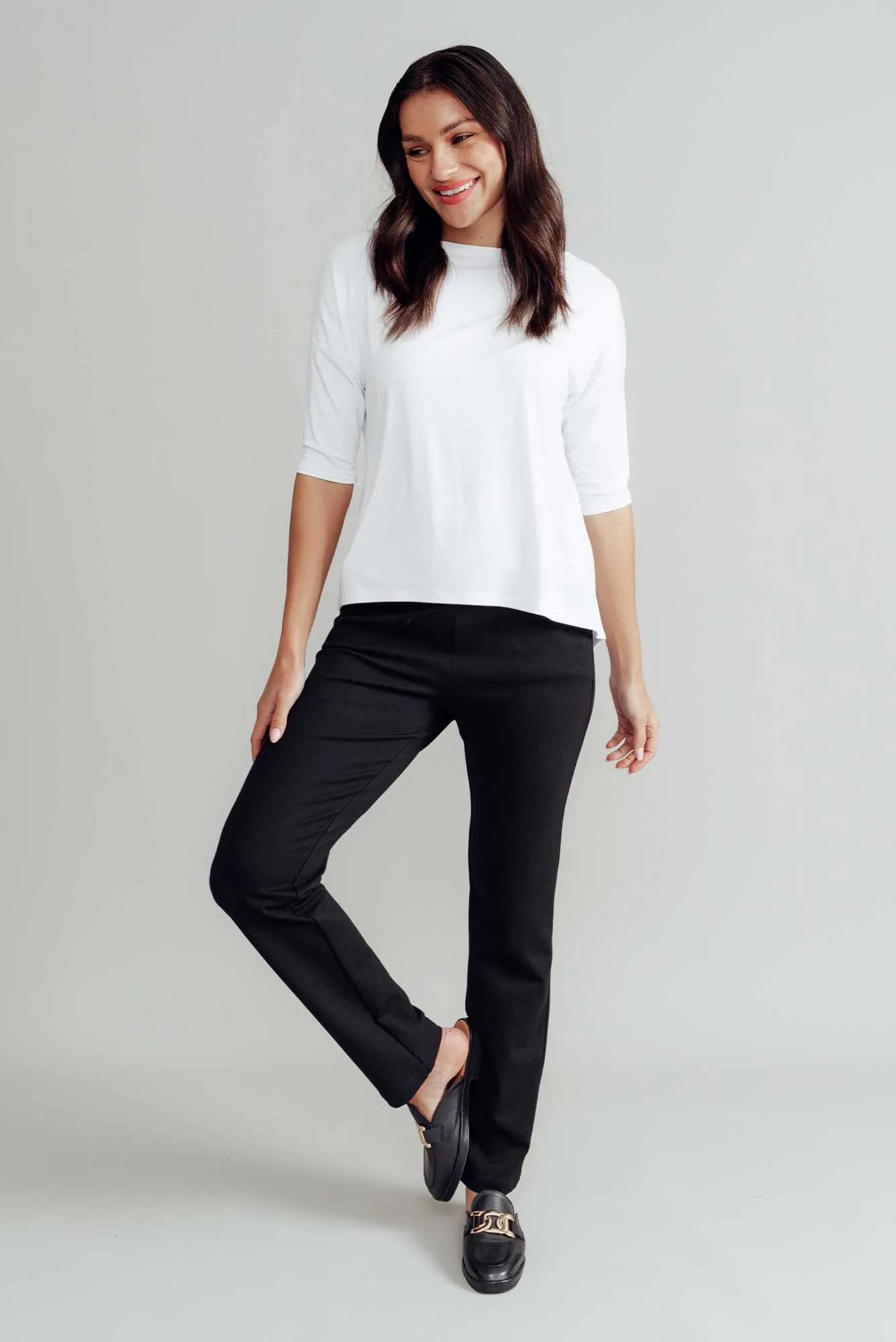 Mendez Black Ponte Pants