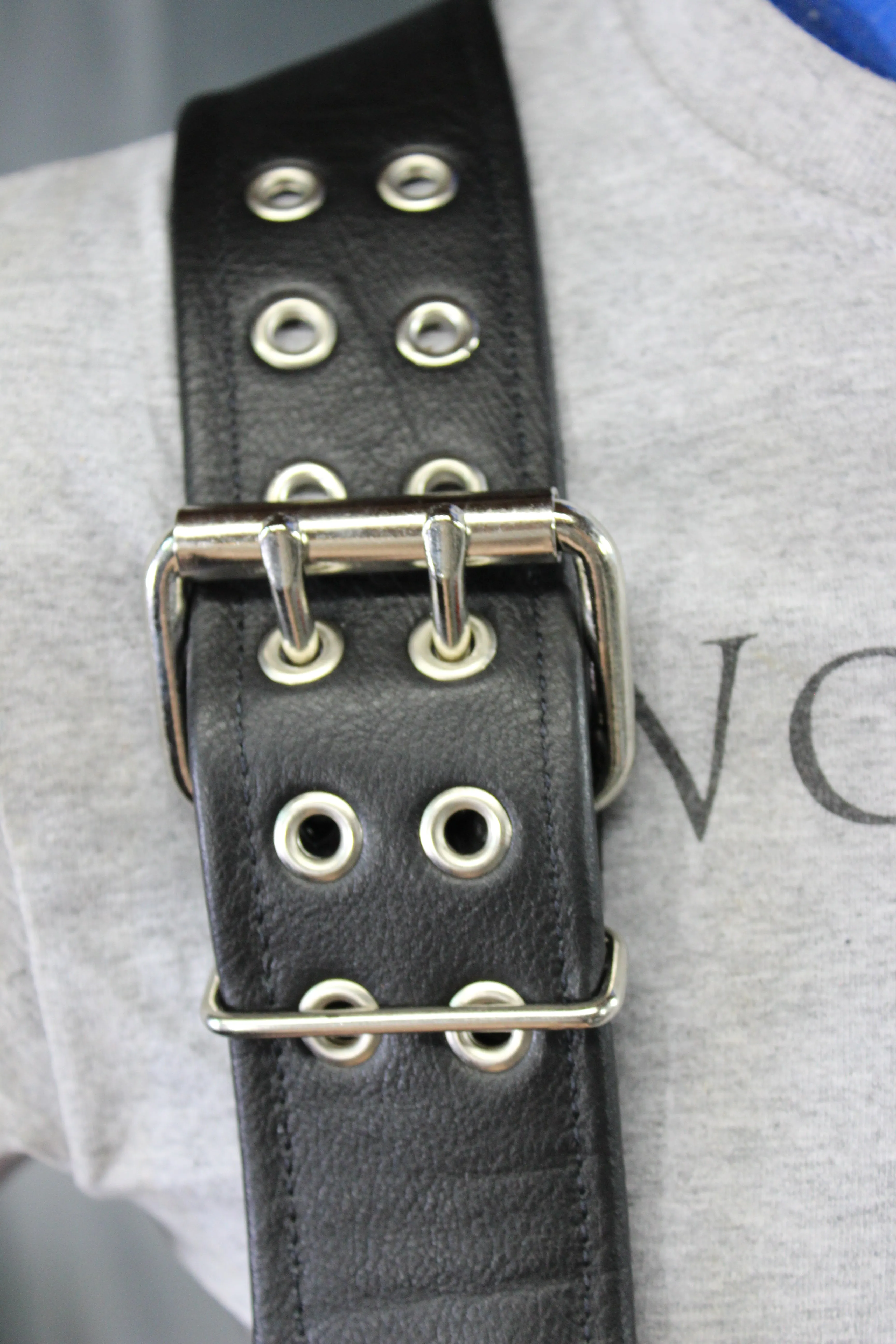 Our Back to Basics Black DOUBLE WIDE Convertable Leather Suspenders!