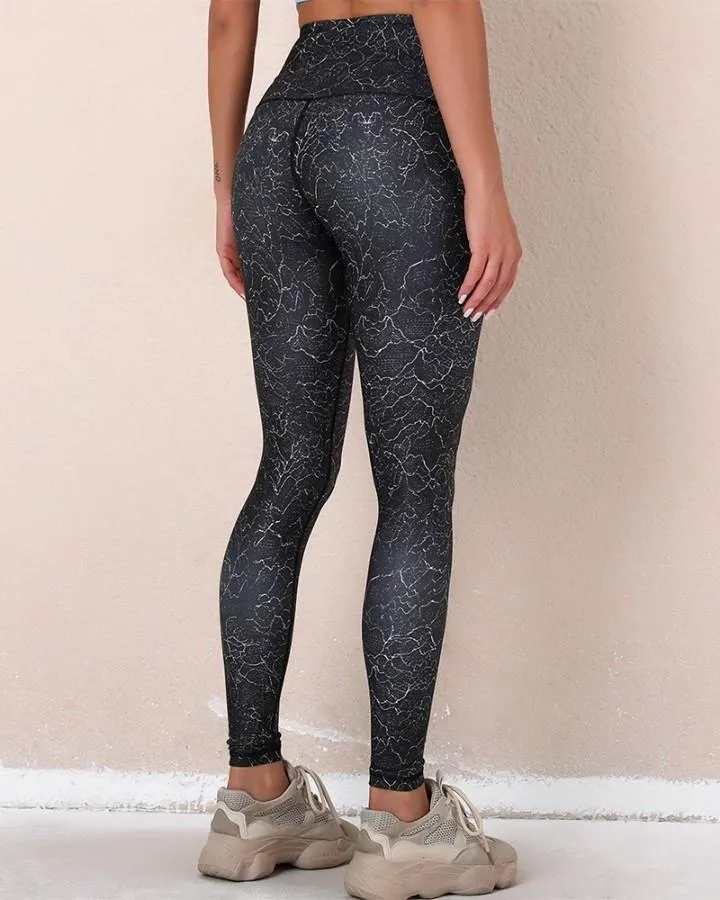 Solid Slim High Elastic Yoga Active Pants