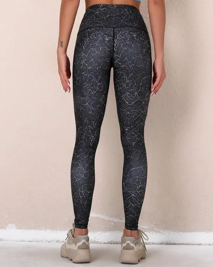 Solid Slim High Elastic Yoga Active Pants