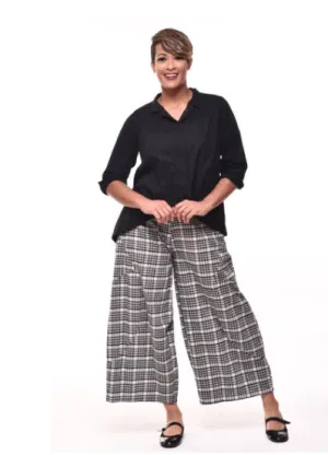 Tulip Clothing Plaid Plus  Pant Boho Resort XL-2x Plus