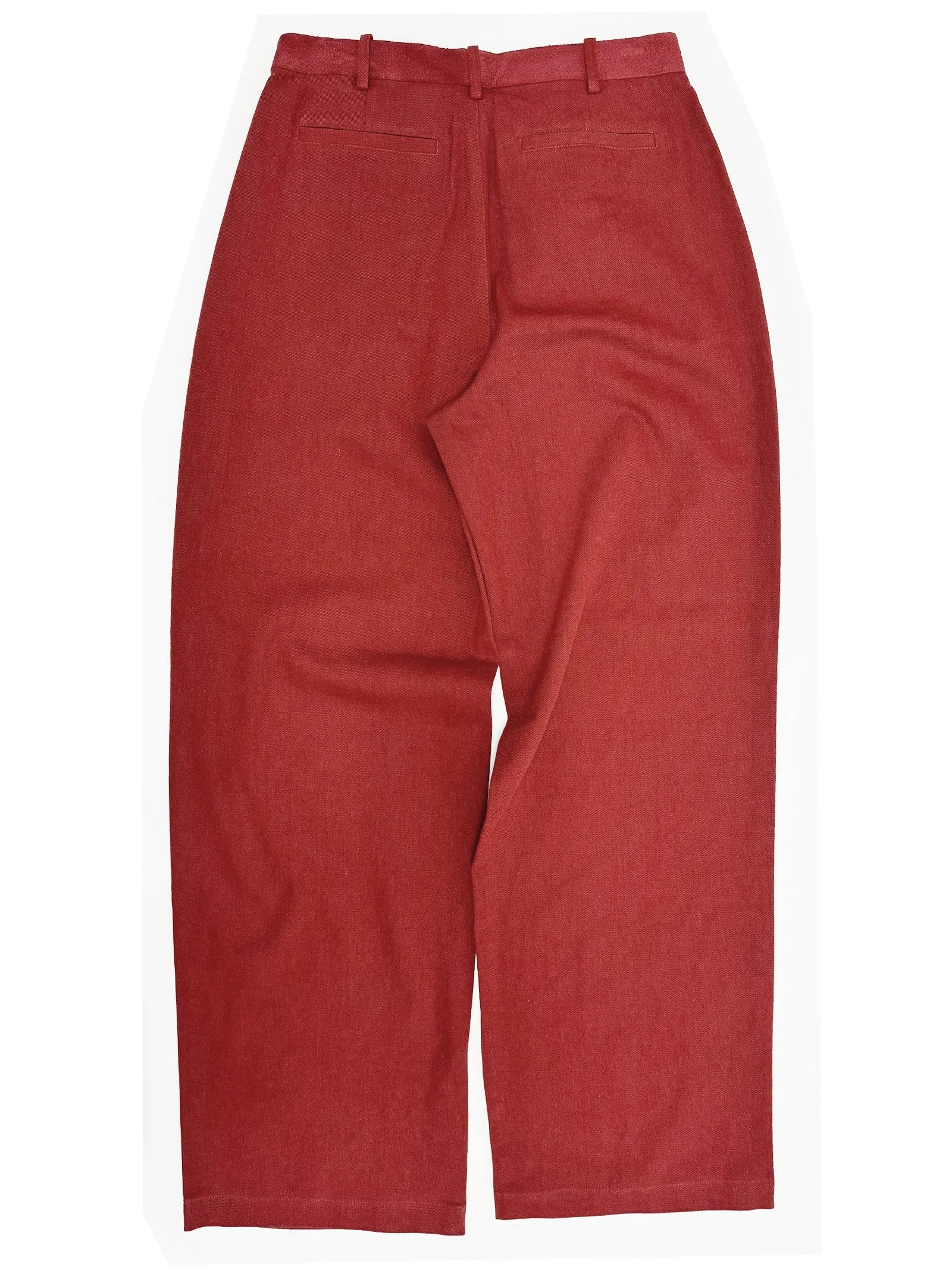 Washed Slouchy Trouser in Brick